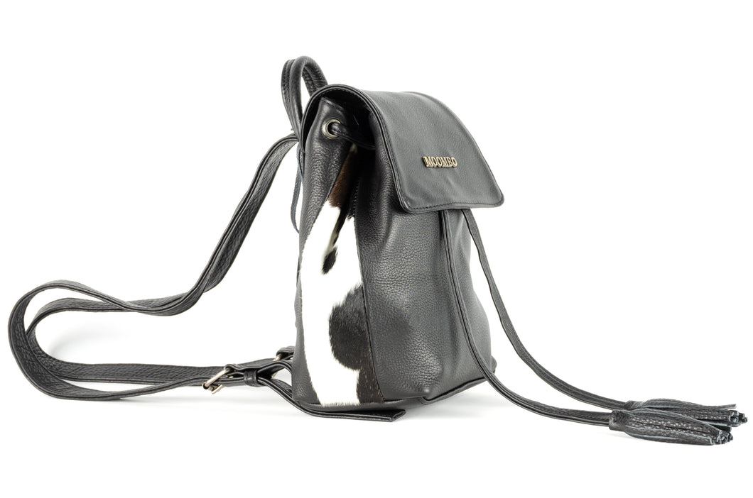 Backpack de piel Limousin con pelo